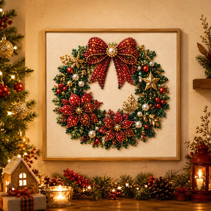 🎄 DIY Christmas Pearl Diamond Painting Art Kit | Holiday Craft Decor