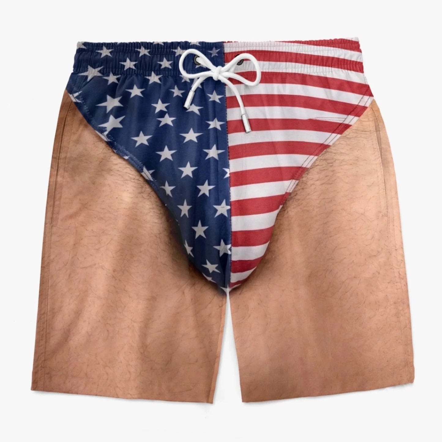 🏖️ Funny Patriotic Men's Swim Trunks| 🌊Freedom & Chill Beach Shorts