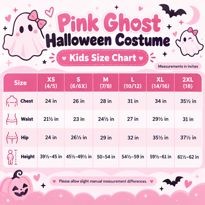 👻 Pink Ghost Halloween Costume – Steal the Spotlight With Your Besties 💗