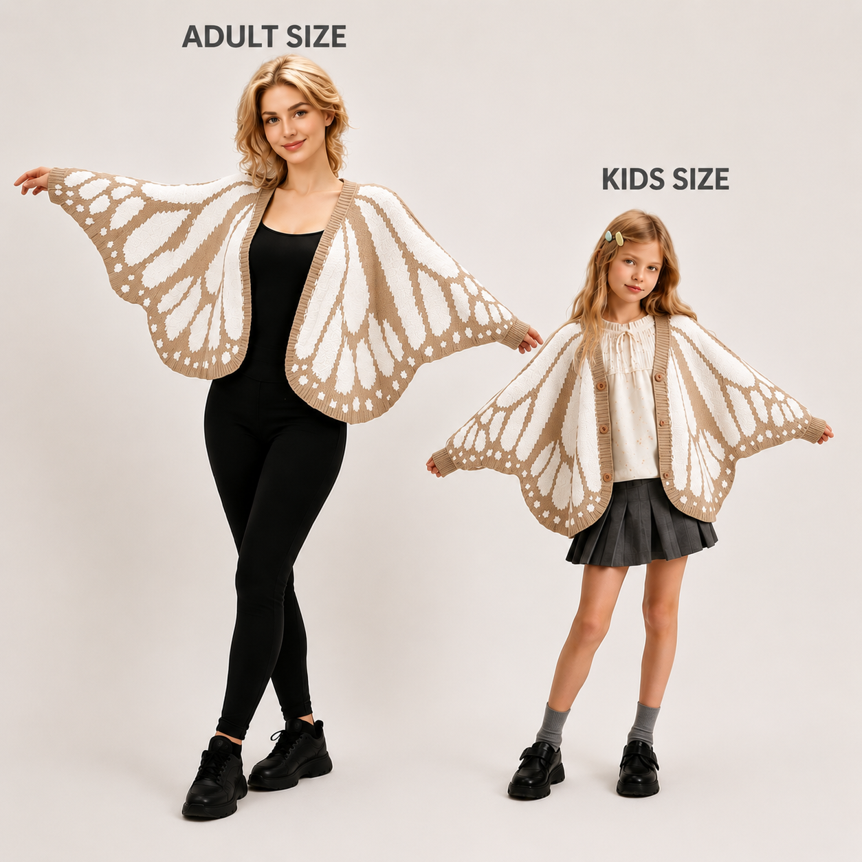 🦋 Butterfly Wing V-Neck Batwing Sleeve Knit Cardigan Sweater 🧥