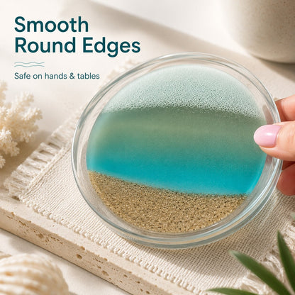 🔥Last Day 49% OFF - 🌊Layered Quicksand Liquid Coaster