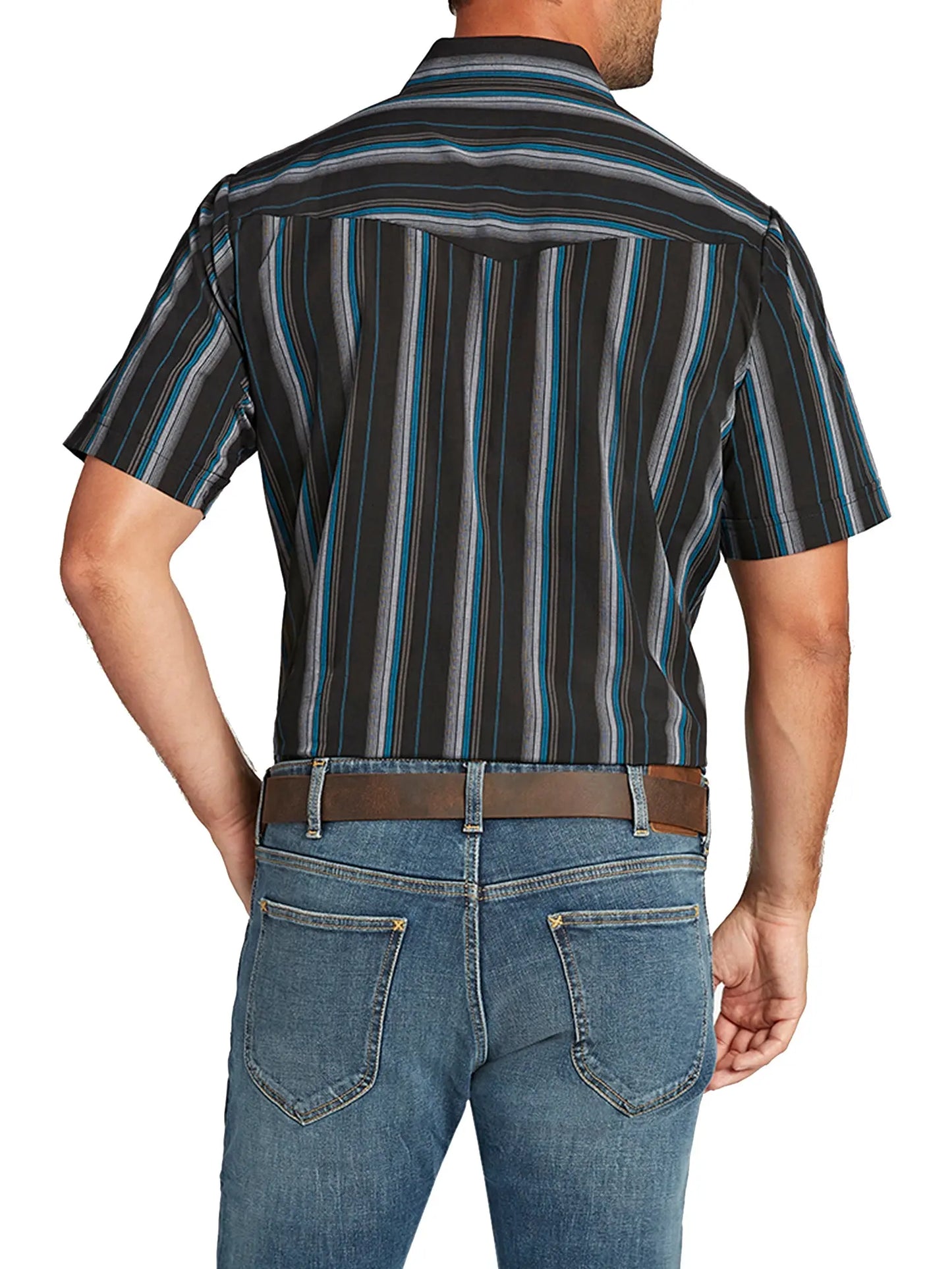 Men's Ely Cattleman Stripe Western Snap Shirt