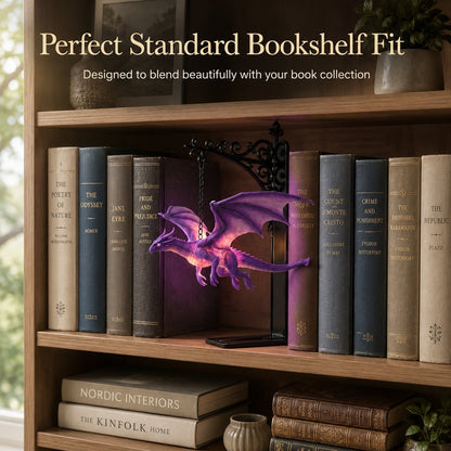 🐉Magical Floating Dragon Bookshelf Lamp