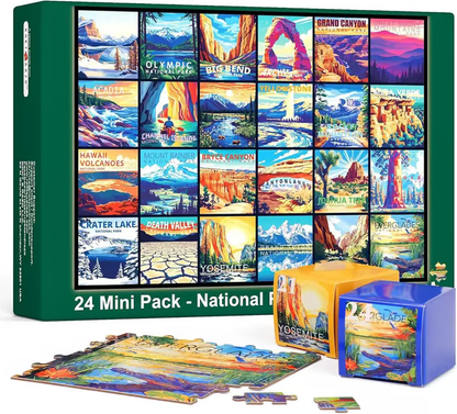 🧩24-Day Jigsaw Puzzle Advent Calendar — 1000 Pieces, 24 Mini Packs