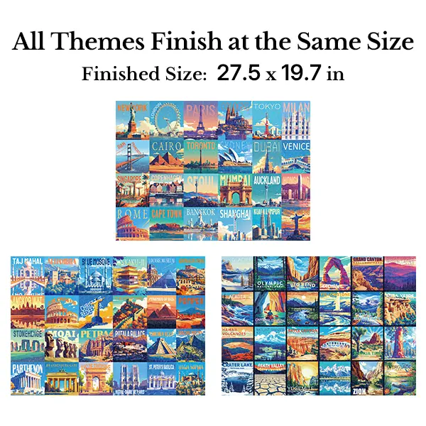 🧩24-Day Jigsaw Puzzle Advent Calendar — 1000 Pieces, 24 Mini Packs