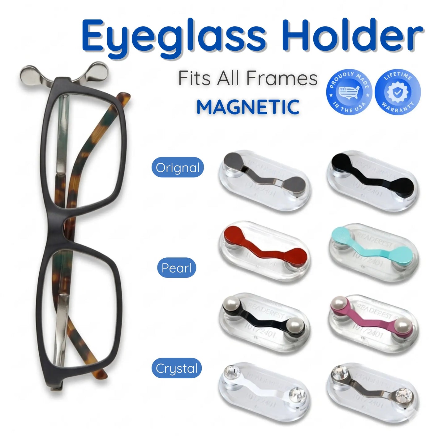 ✨ Powerful Magnetic Grip — Glasses Holder That Stays Securely in Place
