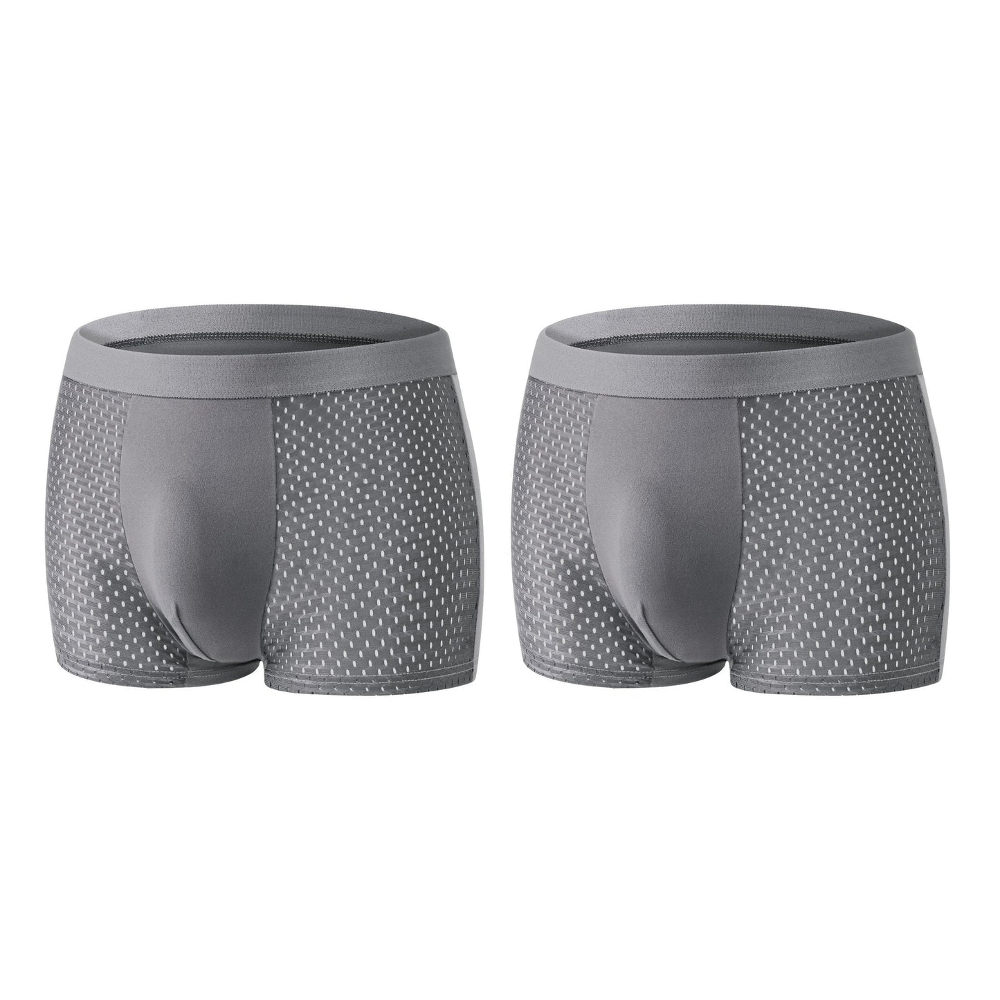 Premium Leakproof Ice Silk Mesh Men's Boxer Briefs