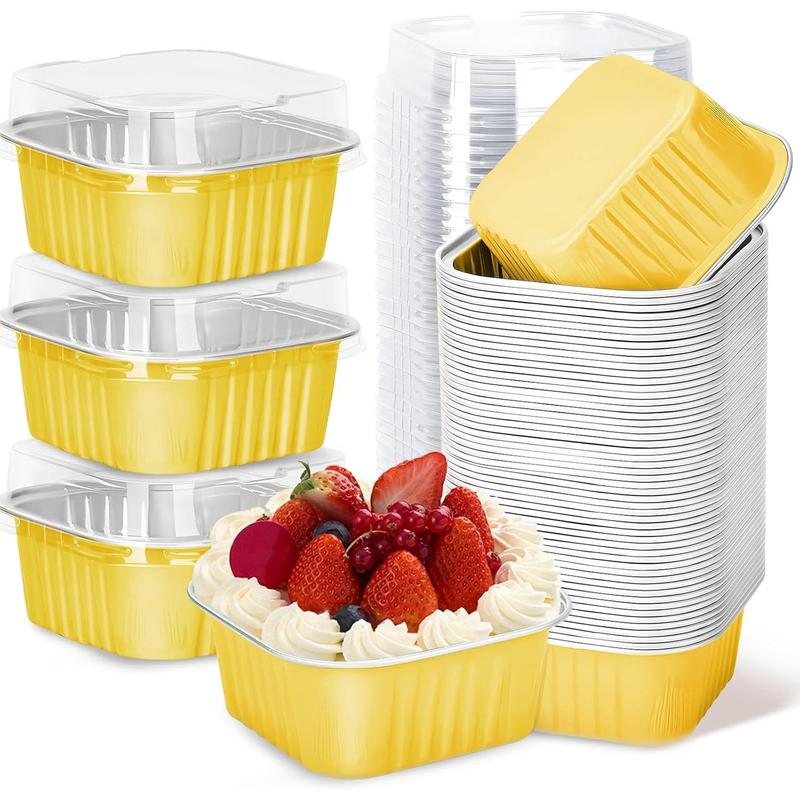 30-Pack Pink 5oz Mini Aluminum Cake Pans