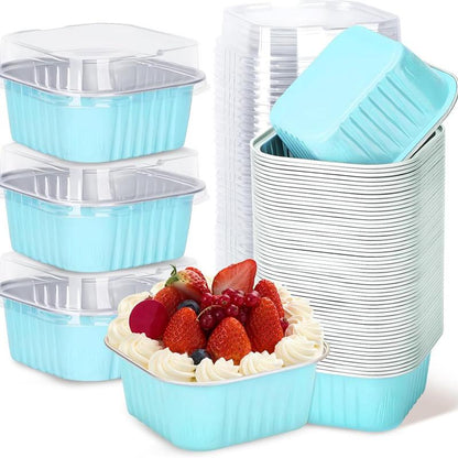 30-Pack Pink 5oz Mini Aluminum Cake Pans