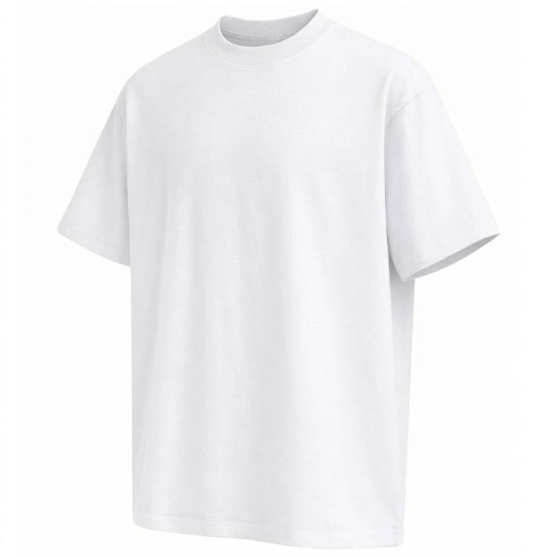 Men's Multi-Pack Heavyweight 100% Cotton Drop Shoulder Fashion Tees in Various Sizes and Colors