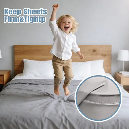 4-Pack Heavy Duty Bed Sheet Clips, Locking Mattress Corner Holders