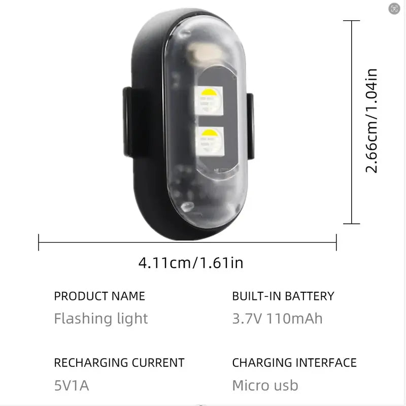 🚗🚨RGB Led Aircraft Strobe Light（Remote Wireless ）