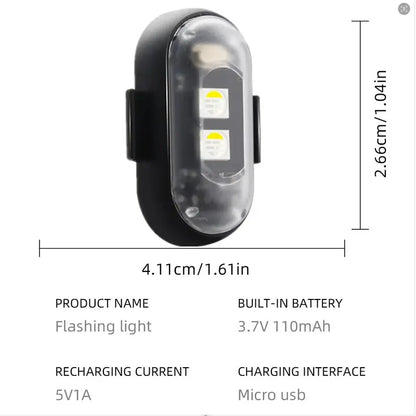 🚗🚨RGB Led Aircraft Strobe Light（Remote Wireless ）