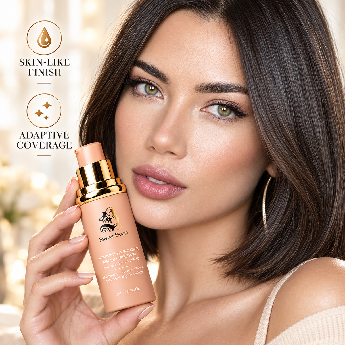 Native Glow 4-in-1 Serum Foundation SPF 50