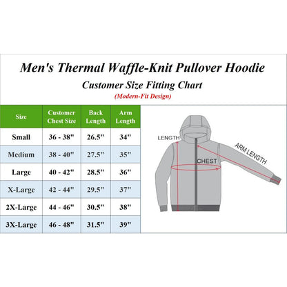 Men's Multi Pack Waffle Knit Pullover Hoodie
