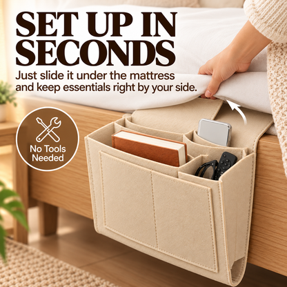 🔥Bedside Hanging Organizer – Keep Essentials Within Reach