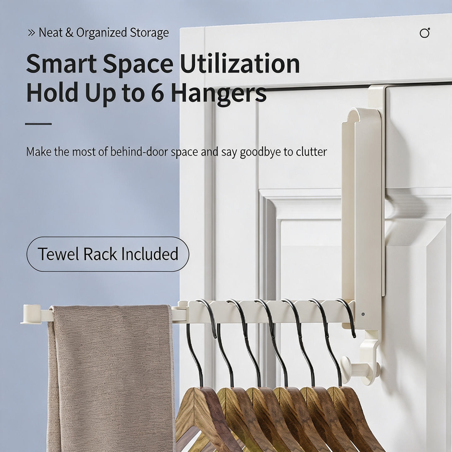 Expandable Folding Wall Hook – Space-Saving Drying Rack & Hidden Towel Hanger for Doors