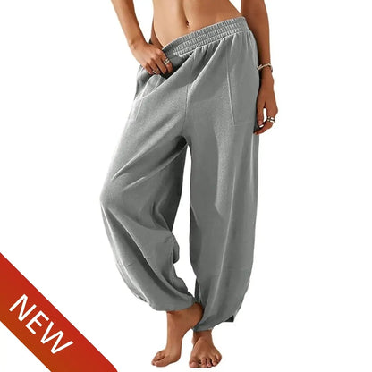 Women’s Baggy Wide Leg Pants Casual Lounge Palazzo Trousers Summer Style