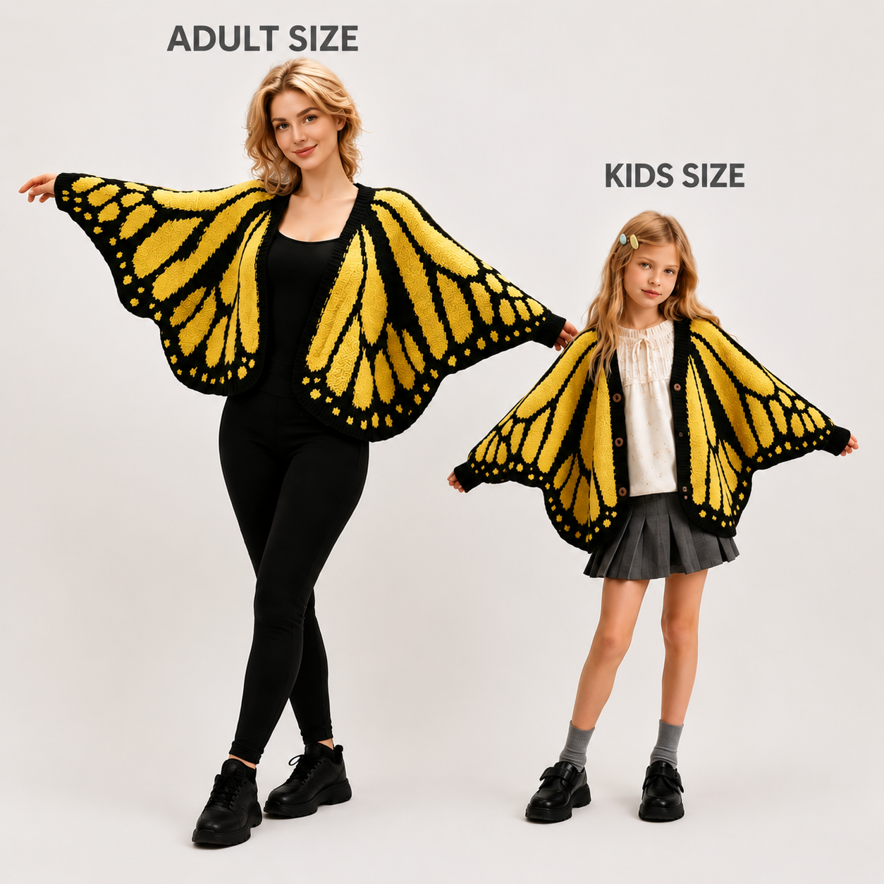 🦋 Butterfly Wing V-Neck Batwing Sleeve Knit Cardigan Sweater 🧥