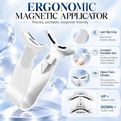 Magnetic False Eyelash Kit Set - Cosmetic, Glue-Free, Waterproof, Humidity Resistant, Lengthening Natural Look