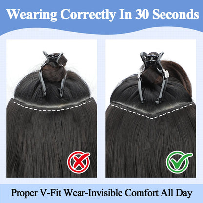 Clip in Hair Extensions Synthetic Hair Extensions Long Layered Wavy Hairpieces Soft Clip Ins Full Head Hairpieces for Women