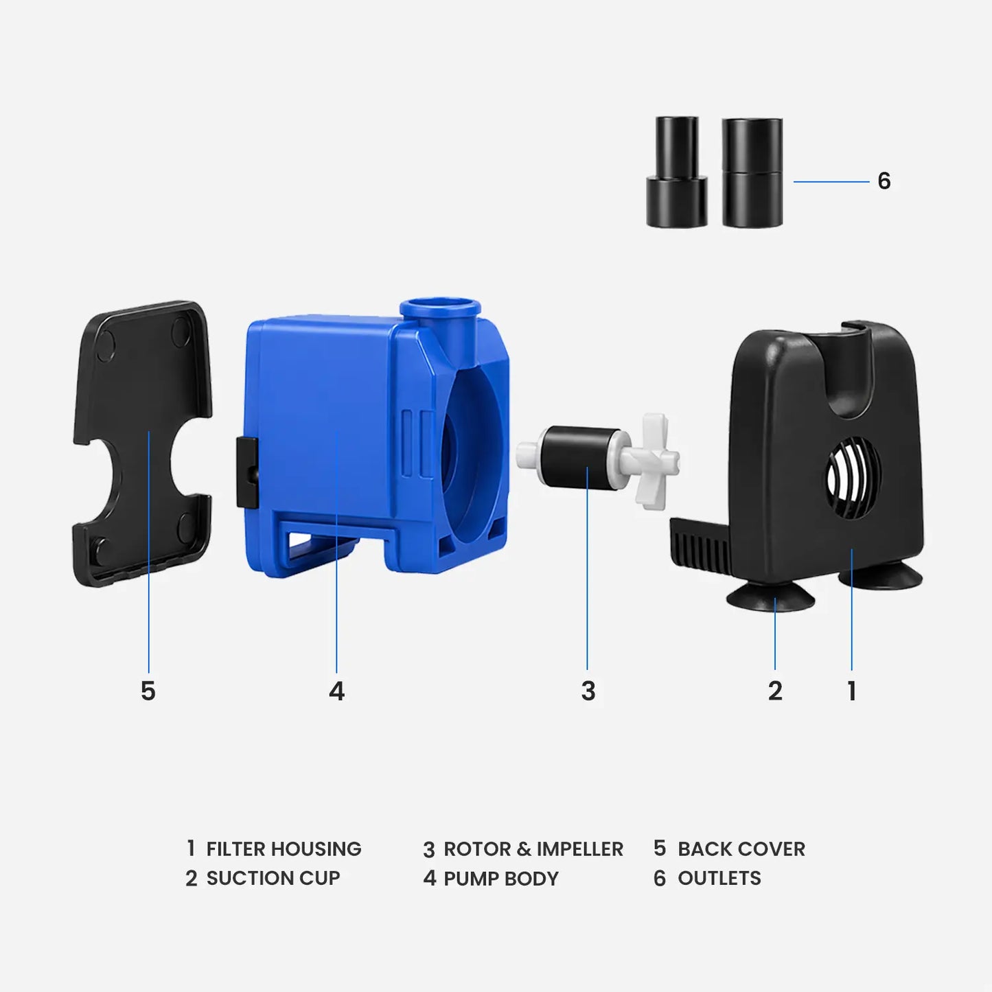 133 GPH Mini Submersible Water Pump