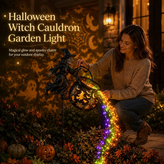 🎃Halloween Witch Cauldron Garden Light