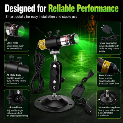 👻🌫️ Halloween Swamp Fog Laser Projector