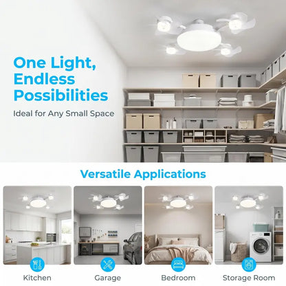 E27 LED Ceiling Fan Light Bulb With Remote Control