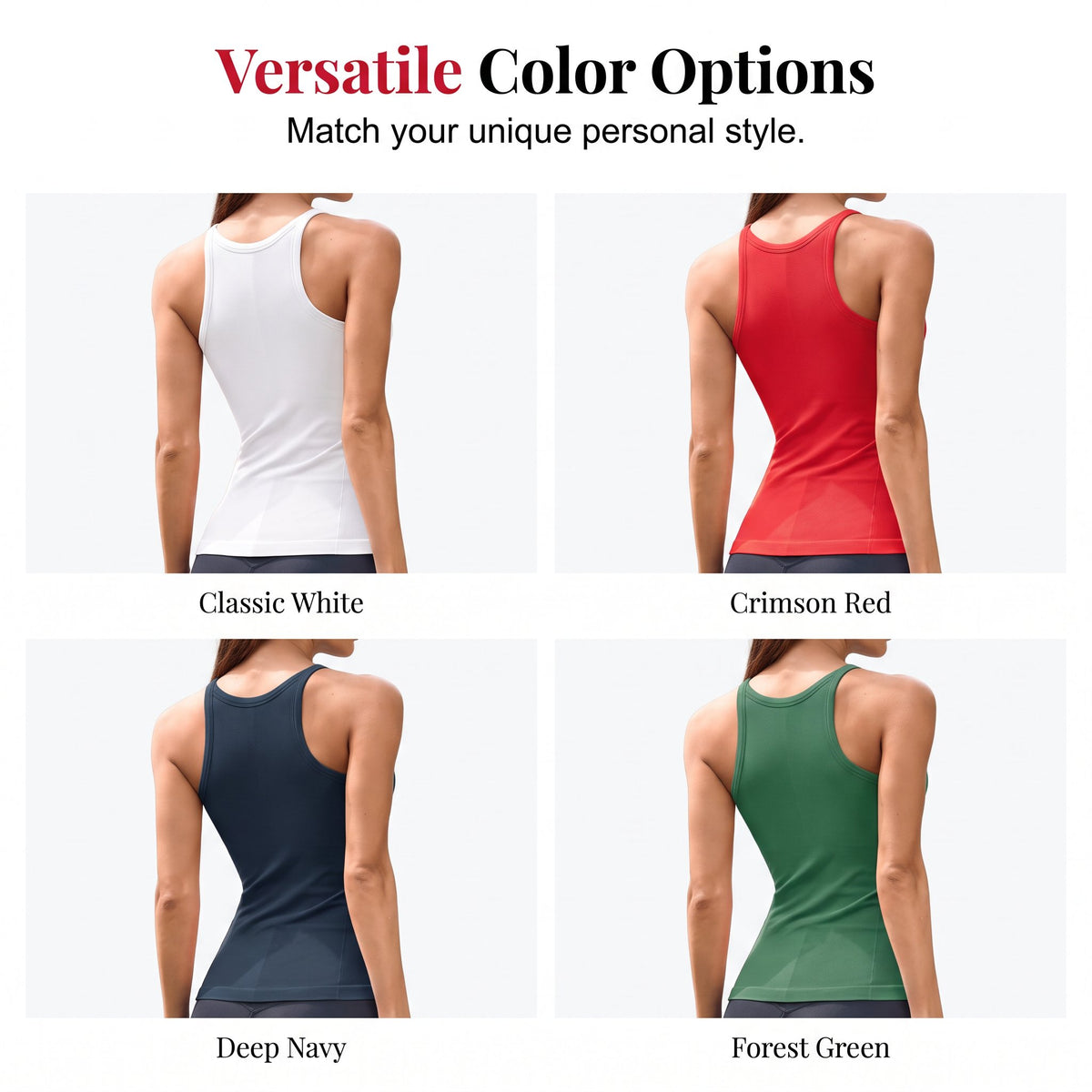 🏆Hot Sale⚡Vibrant Racerback Sports Cami Top