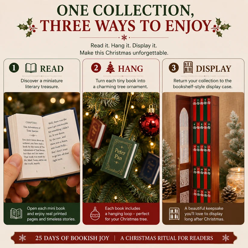 🎄📚The Mini Book Ornament Advent Calendar