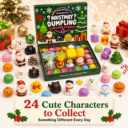 🎁 24 Days Holiday Squishy Advent Calendar – Halloween & Christmas Countdown Toys ✨