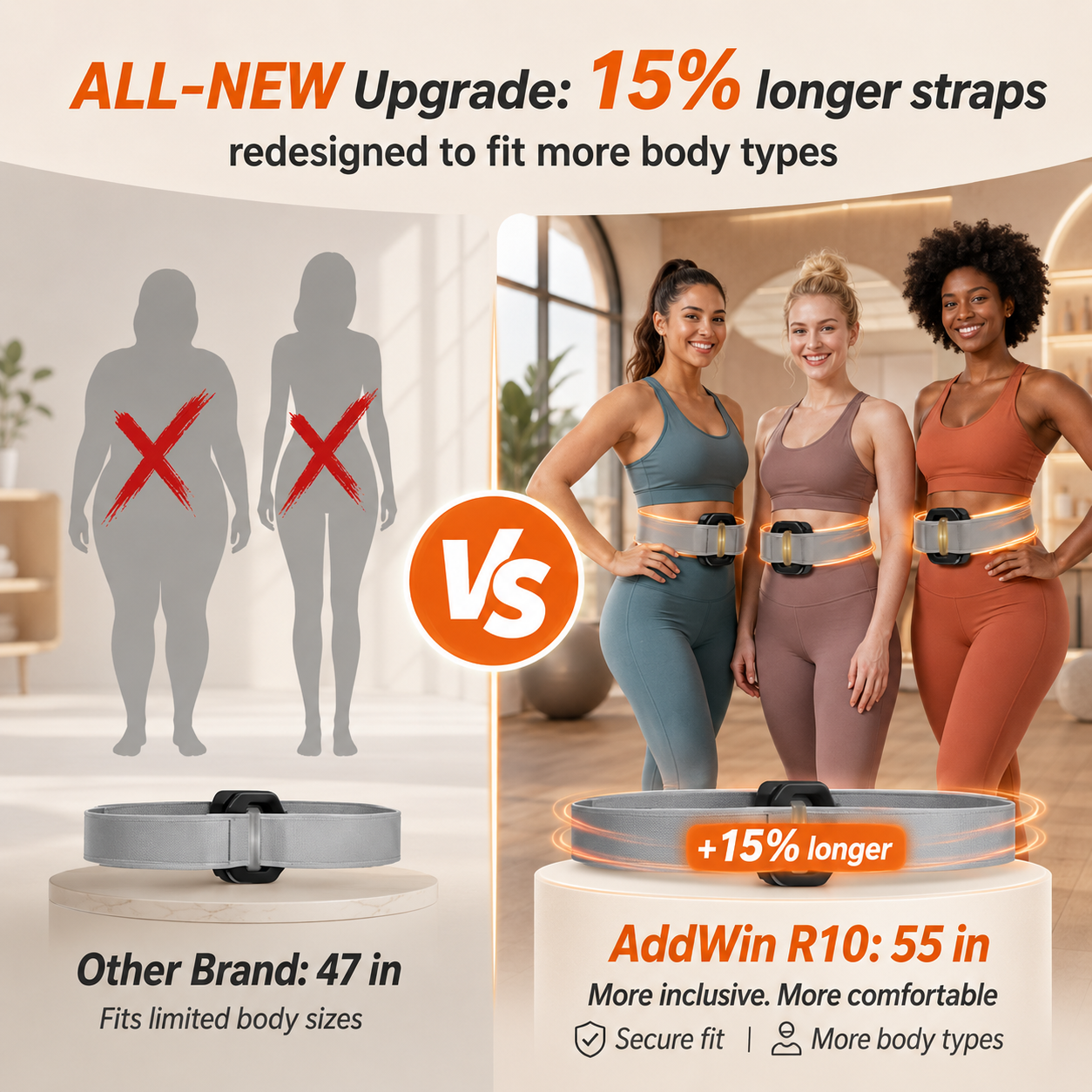 Hands-Free Fascia Massager for Muscle Relaxation & Recovery