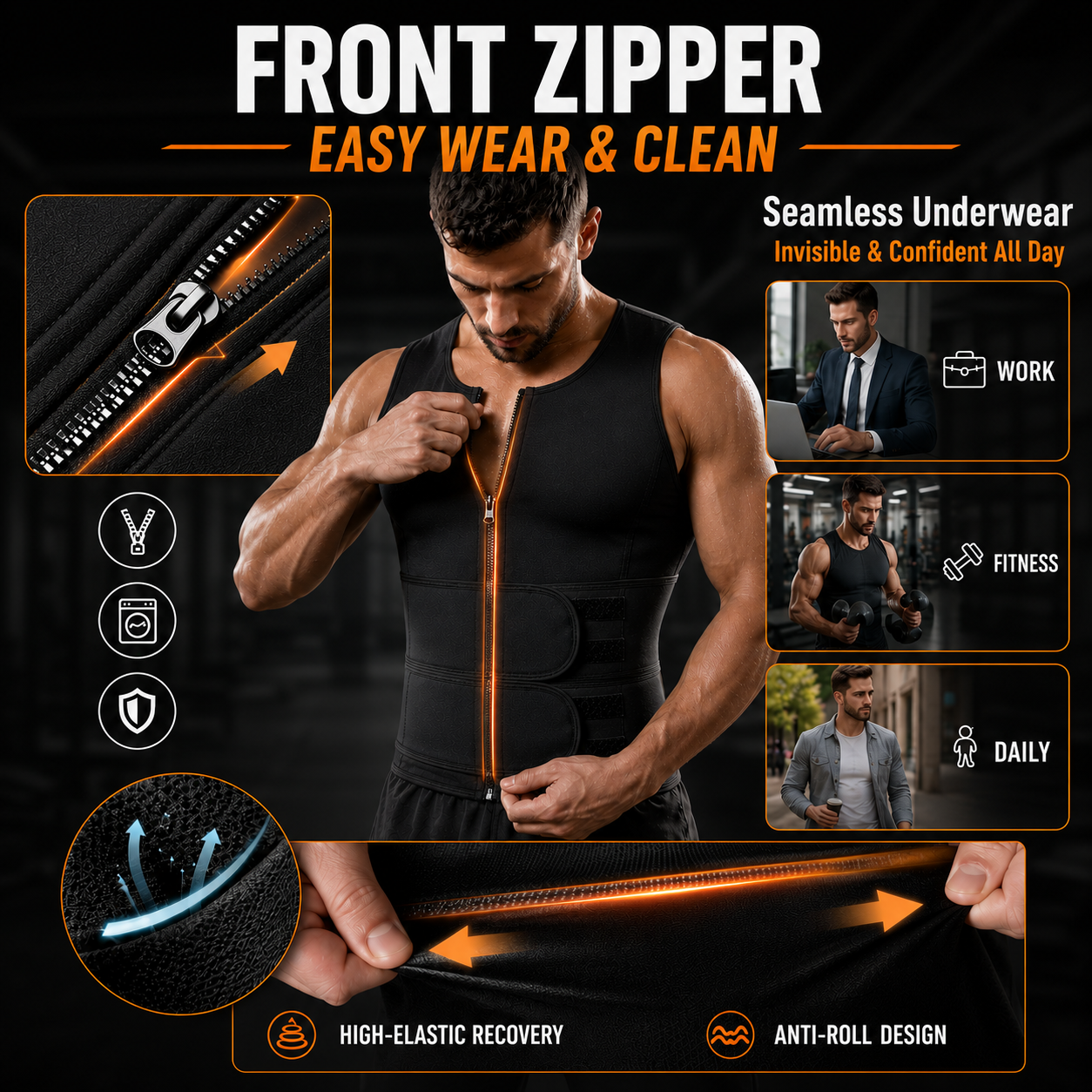 Men's Sweat Sauna Shaper Vest🔥
