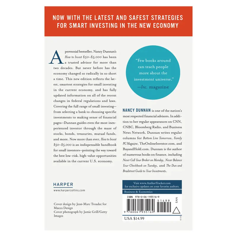 How to Invest $50-$5,000: The Small Investor's Step-by-Step Plan for Low-Risk Investing in Today's Economy by Nancy Dunnan
