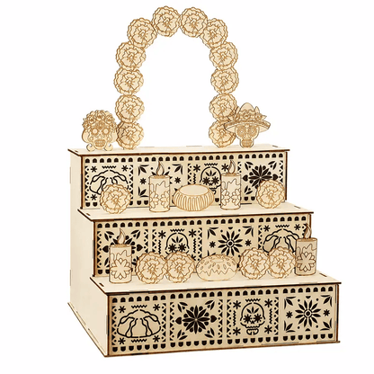 🎃🏵️Day of the Dead Wooden Altar Display Set(📦Buy 2 Free Shipping)