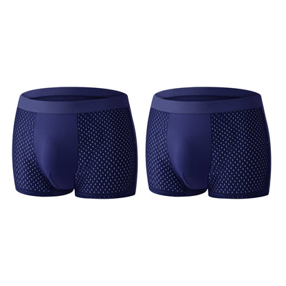 Premium Leakproof Ice Silk Mesh Men's Boxer Briefs