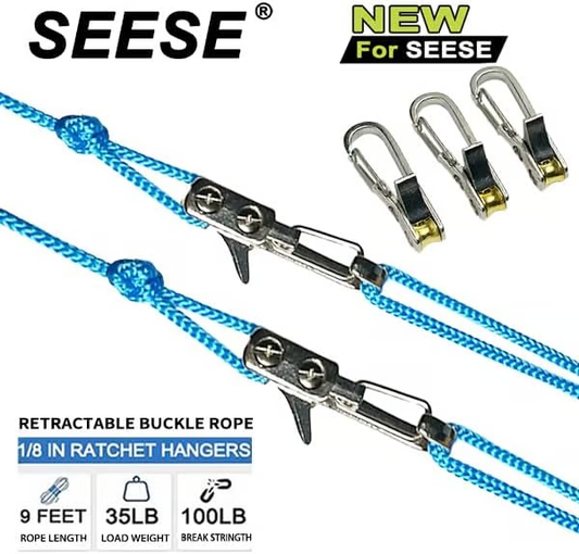 Retractable Buckle Rope-2026 New Rope Roller with Accessory Cord - Easy Secure Tie Down for Outdoor, Camping, and Boating Guy Lines ,Tools Gadgets,Truck Stuff ,Car Essentials