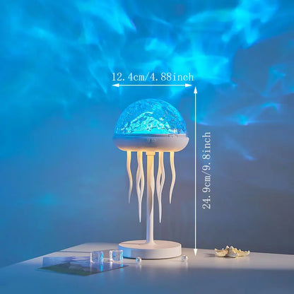 💡Jellyfish Lamps Projector RGB Night Lights - 7 Color Portable Bright Table Desk Lamp