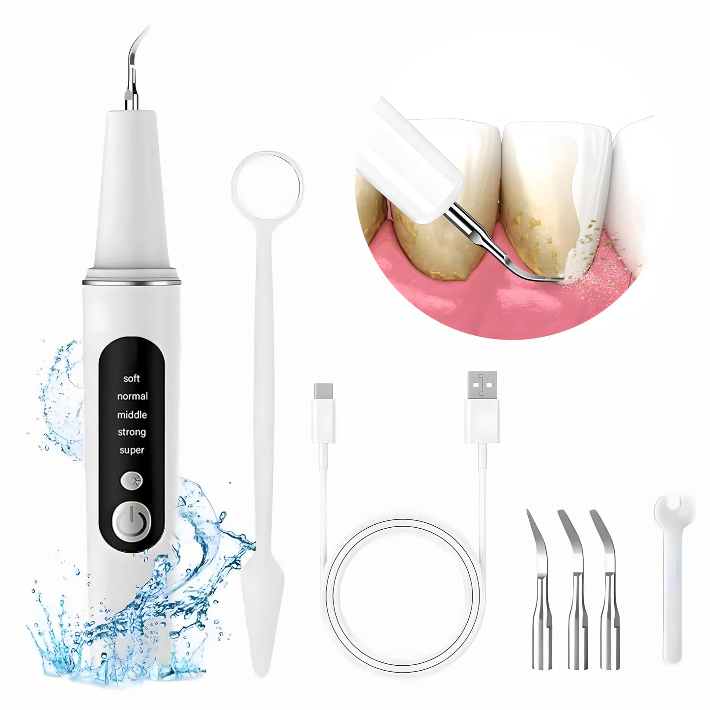 Electric Tartar Remover for Teeth with LED Light