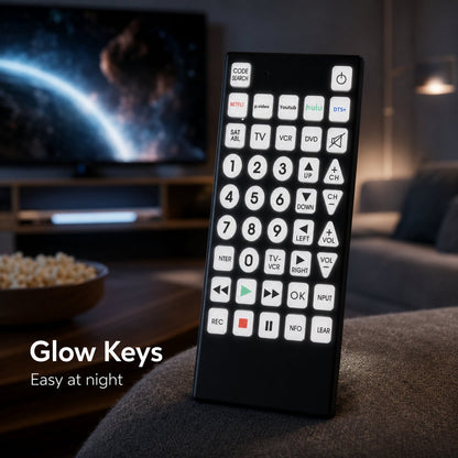 📺 Illuminated Key Universal TV Remote