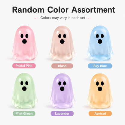 ✨Glow In Dark Cute Ghost Resin Bead Set