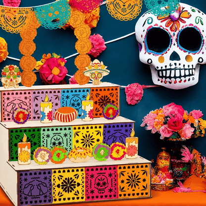 🎃🏵️Day of the Dead Wooden Altar Display Set(📦Buy 2 Free Shipping)