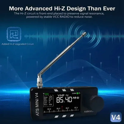 🔥Last Day 69% OFF📻Upgraded ATS Mini V4 Si4732 All Band DSP Radio Receiver