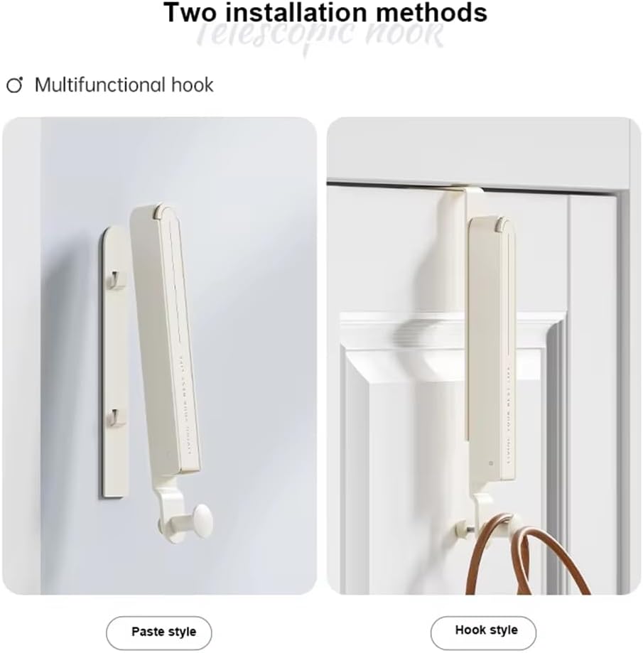 Expandable Folding Wall Hook – Space-Saving Drying Rack & Hidden Towel Hanger for Doors