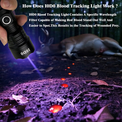 🌟🔦 2000 Lumens Rechargeable Blood Tracking Light 🔦 For Night Hunting