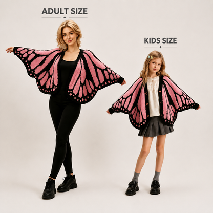 🦋 Butterfly Wing V-Neck Batwing Sleeve Knit Cardigan Sweater 🧥