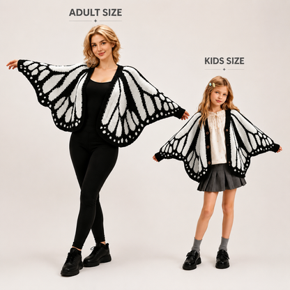 🦋 Butterfly Wing V-Neck Batwing Sleeve Knit Cardigan Sweater 🧥