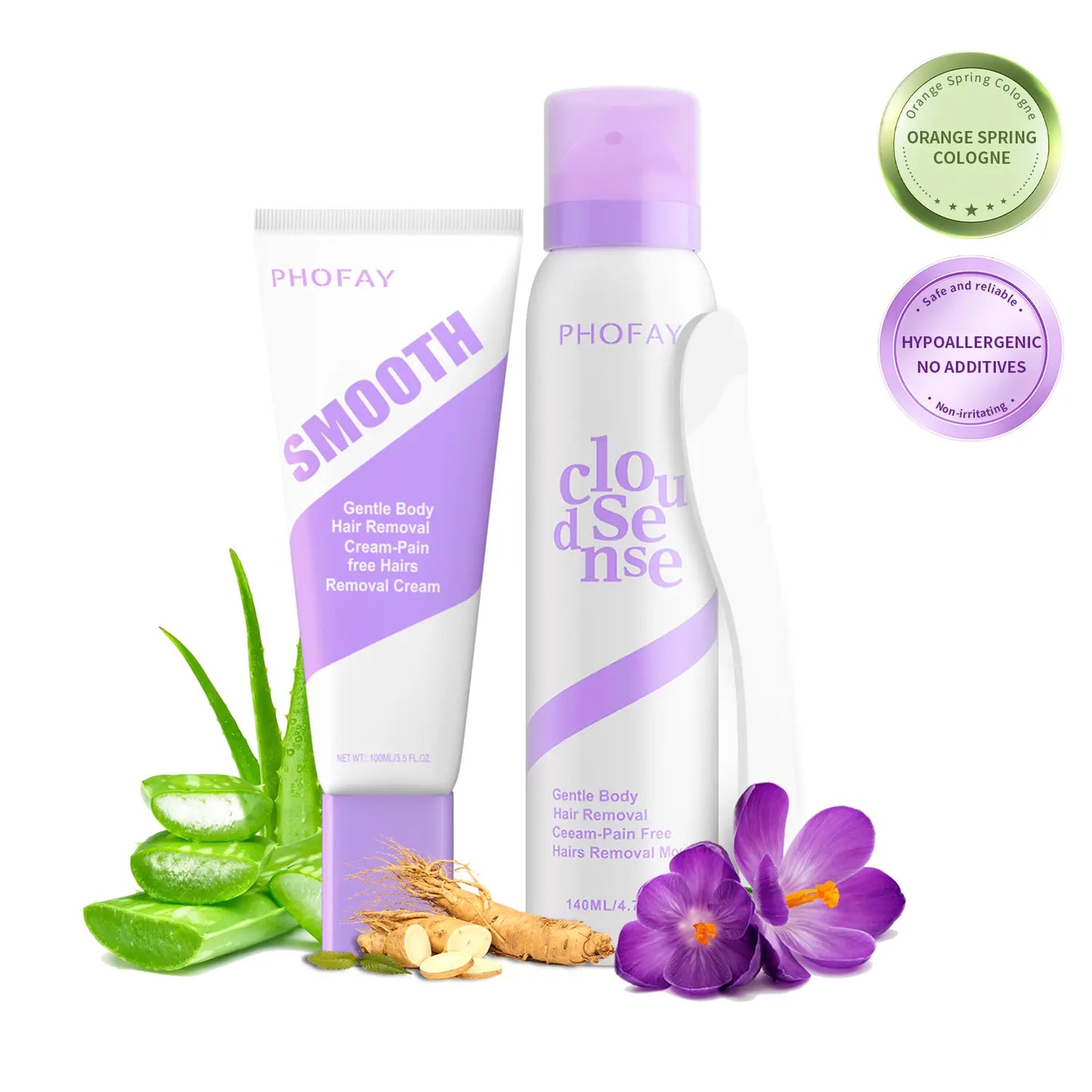 PHOFAY Painless Hair Removal Cream for Sensitive Skin