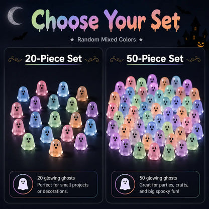 ✨Glow In Dark Cute Ghost Resin Bead Set